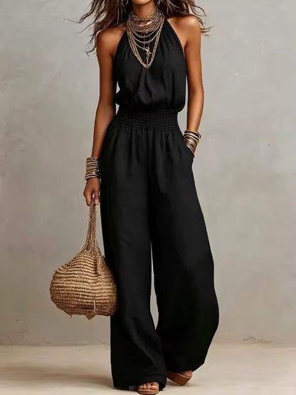Valeria | Mono Elegante con Halter para Mujer
