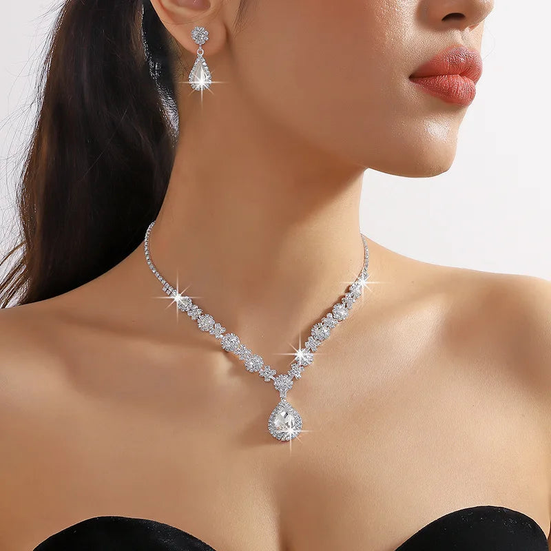 Véra | elegante conjunto de joyas de cristal