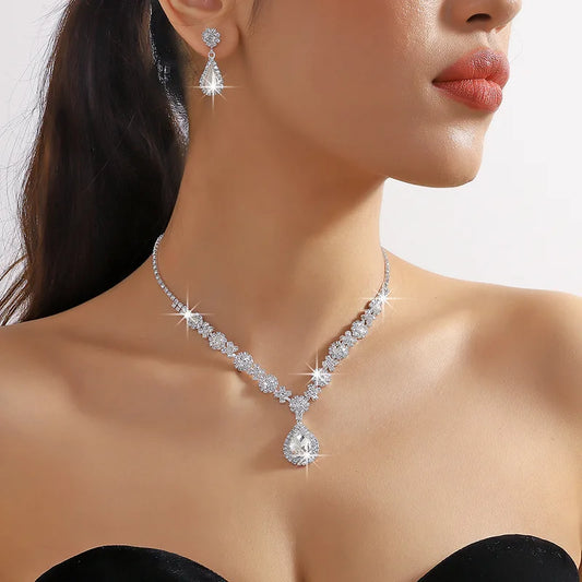 Véra | elegante conjunto de joyas de cristal