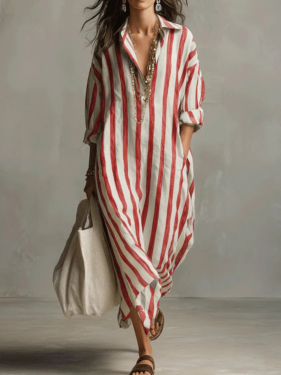 Pepa | Vestido camisero largo para Mujer