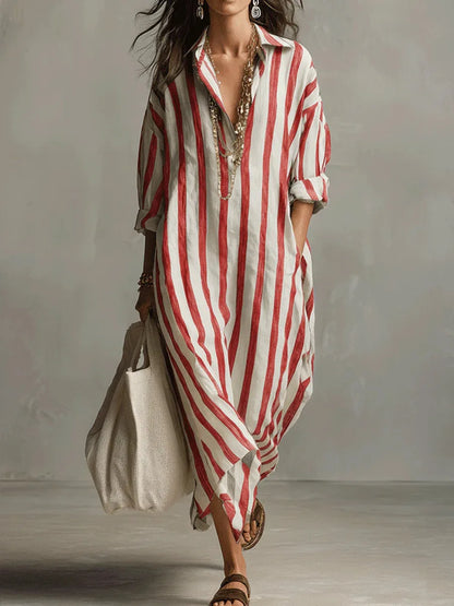Pepa | Vestido camisero largo para Mujer