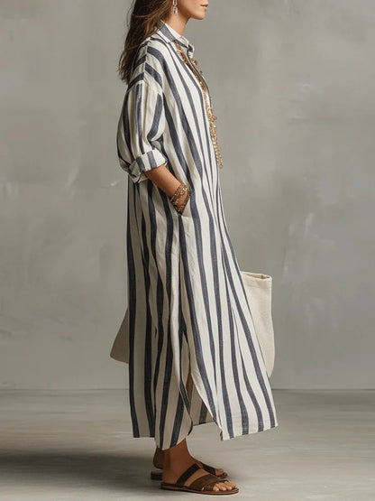 Pepa | Vestido camisero largo para Mujer