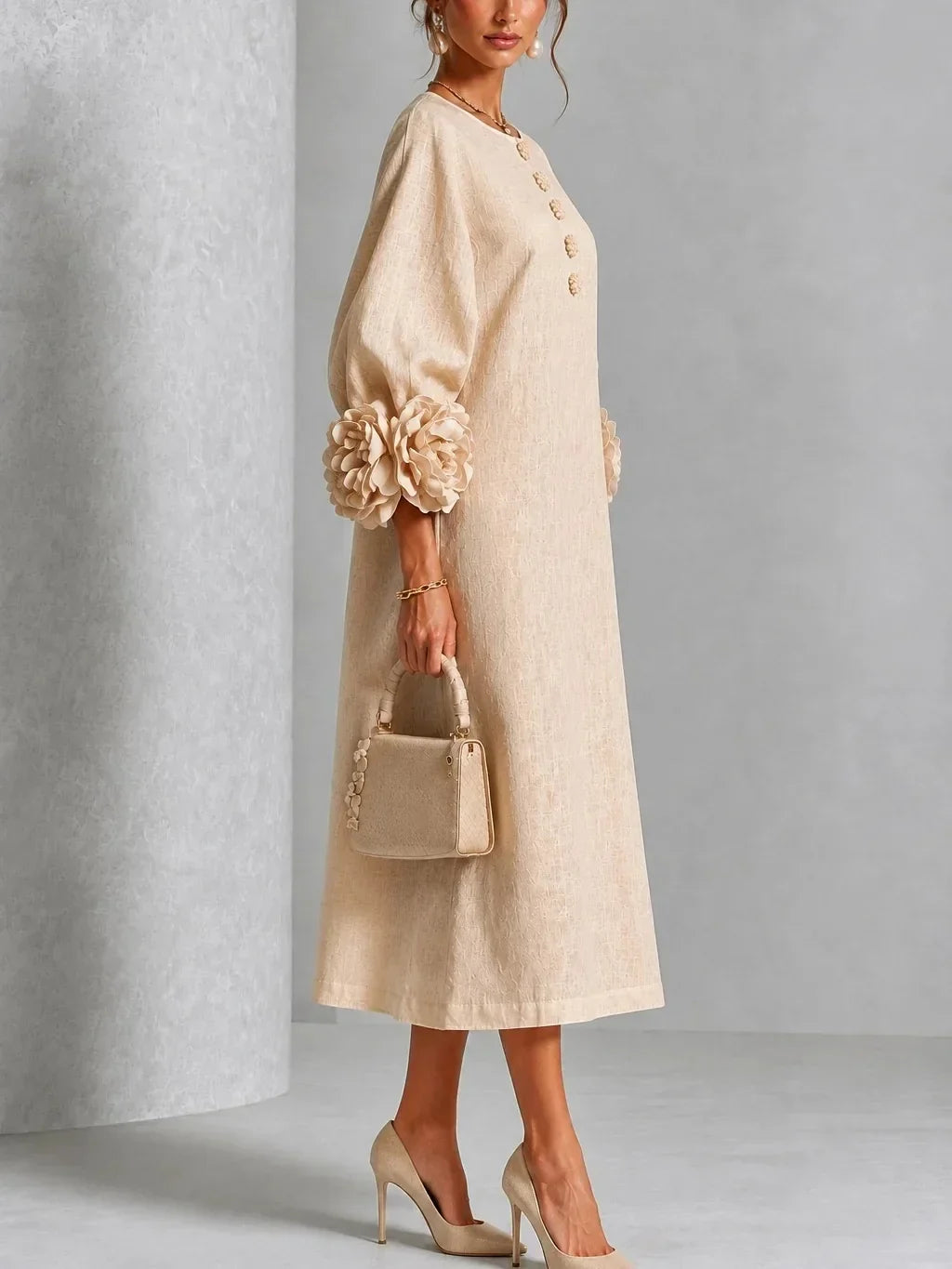 Rosalie | Vestido Floral Midi para Mujer