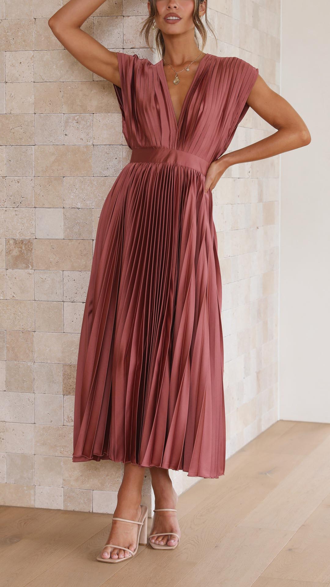 Maria | Elegante vestido plisado