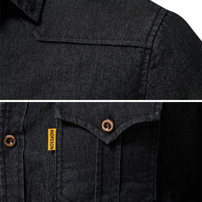JIM - CAMISA DE ALGODÓN VAQUERO