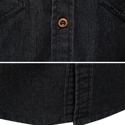 JIM - CAMISA DE ALGODÓN VAQUERO