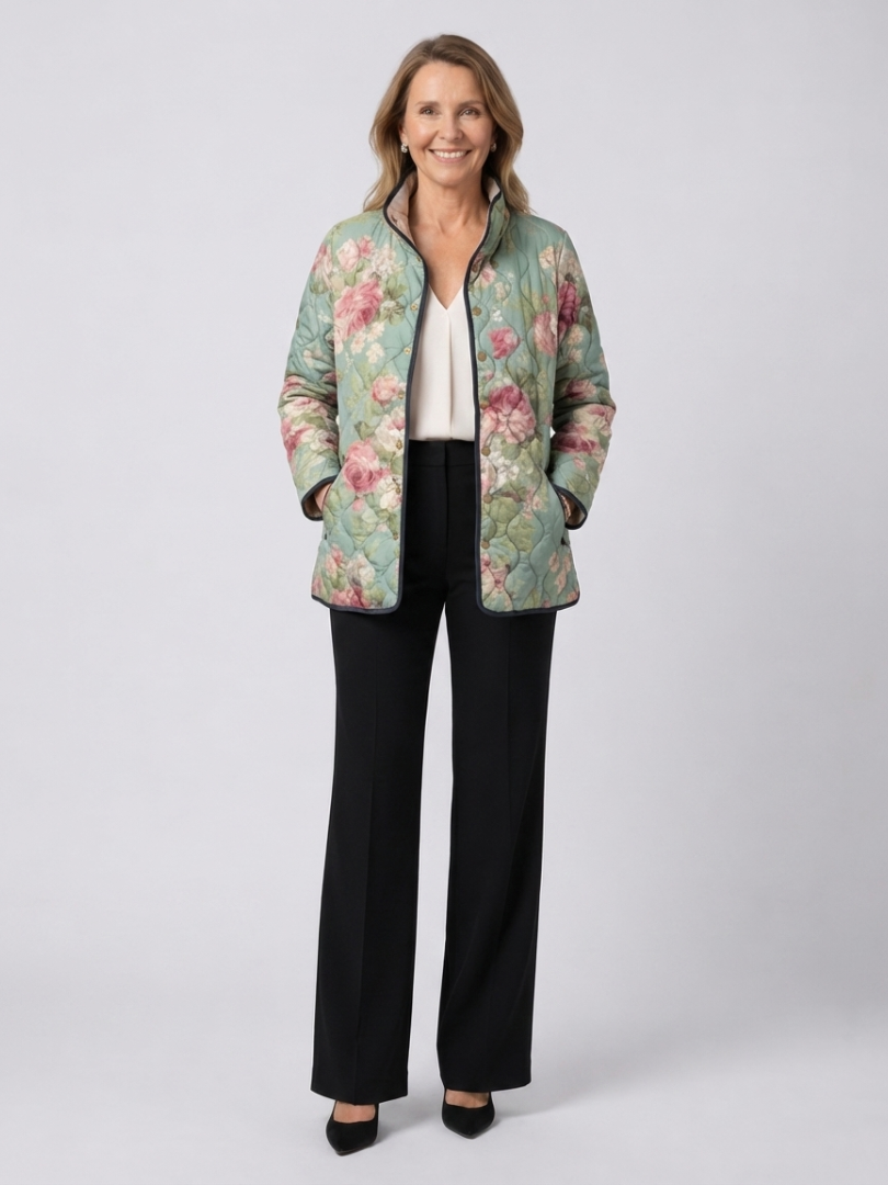 DELACROIX | Chaqueta Acolchada Rosas Antiguas Claire