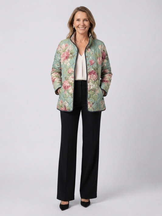 DELACROIX | Chaqueta Acolchada Rosas Antiguas Claire