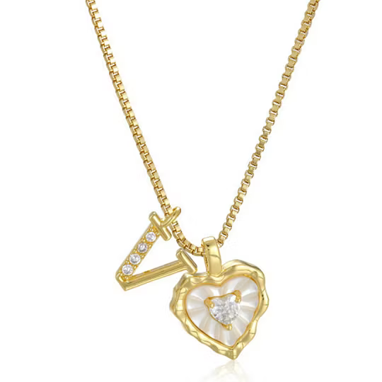 Élisara - Collar corazón personalizado elegancia eterna para Mujer