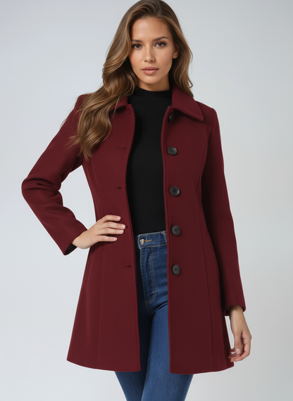 Birgitta | Abrigo de invierno con un botón
