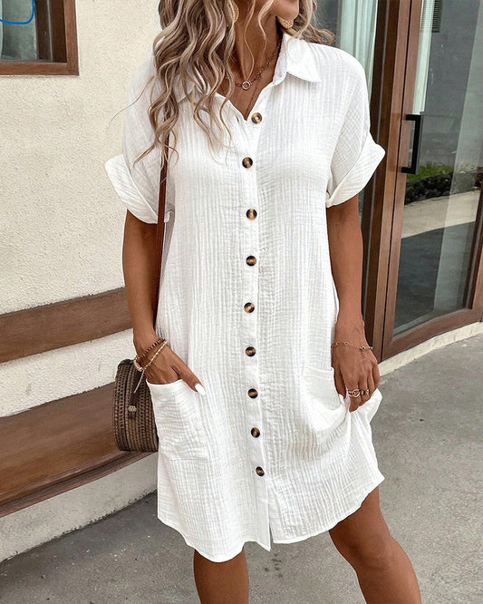 Gunda | Vestido de tela texturizada