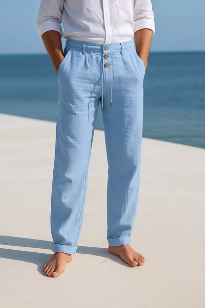 MATTEO | PANTALÓN DE HOMBRE DE VERANO EN LINO LIGERO