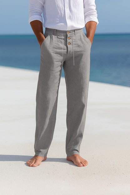 MATTEO | PANTALÓN DE HOMBRE DE VERANO EN LINO LIGERO