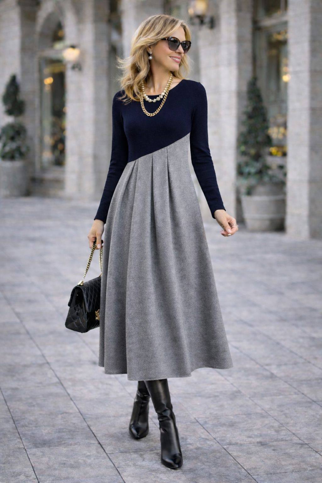 Eliara™ | Vestido largo elegante e intemporal