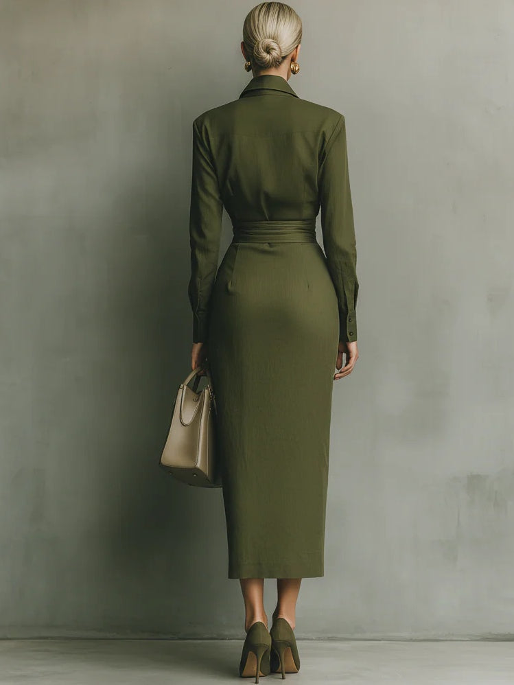 Narelle  - Vestido Elegante Envolvente