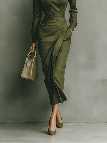 Narelle  - Vestido Elegante Envolvente
