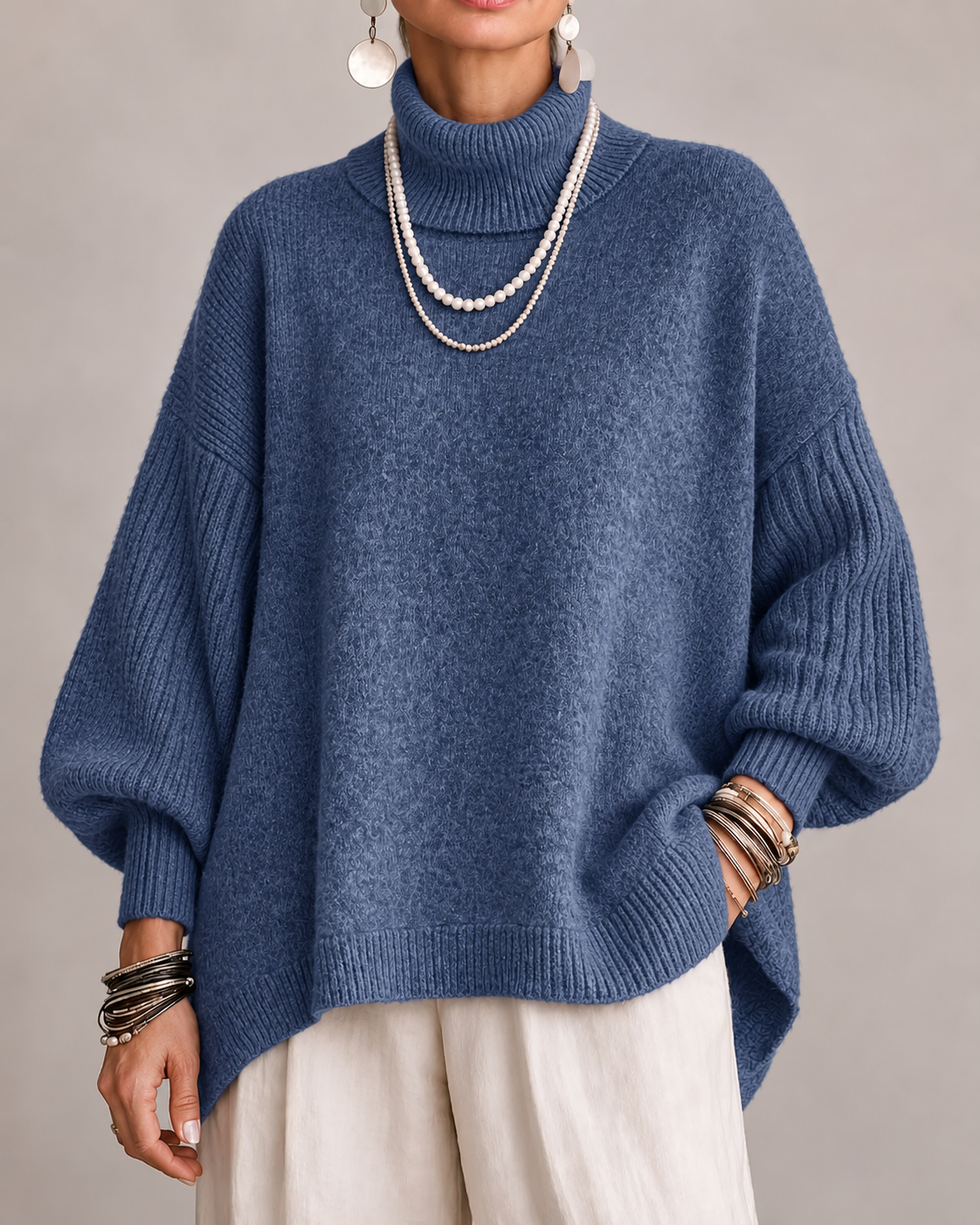Kathleen | Suéter Elegante de Cuello Alto para Mujer