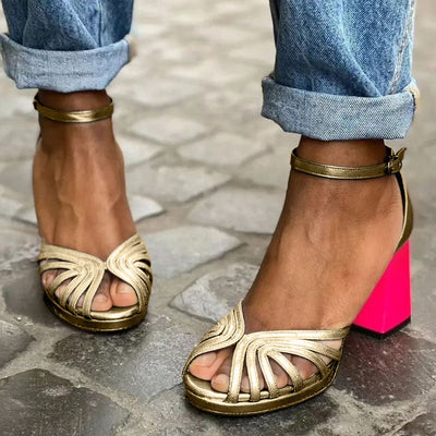 Soise™ | Sandalias clásicas de punta abierta con tira al tobillo
