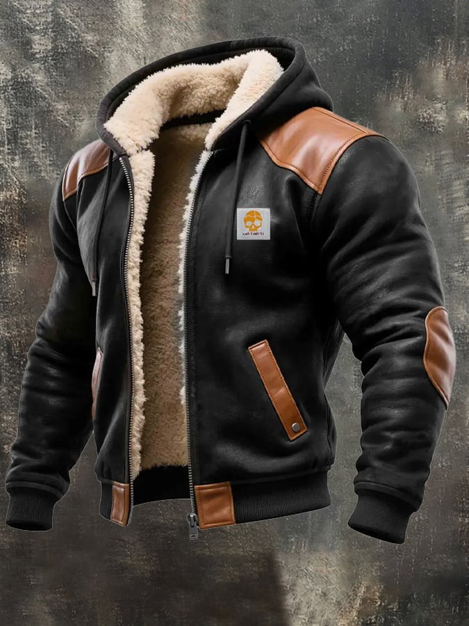 Luca - Chaqueta Vintage de Suede para Hombre