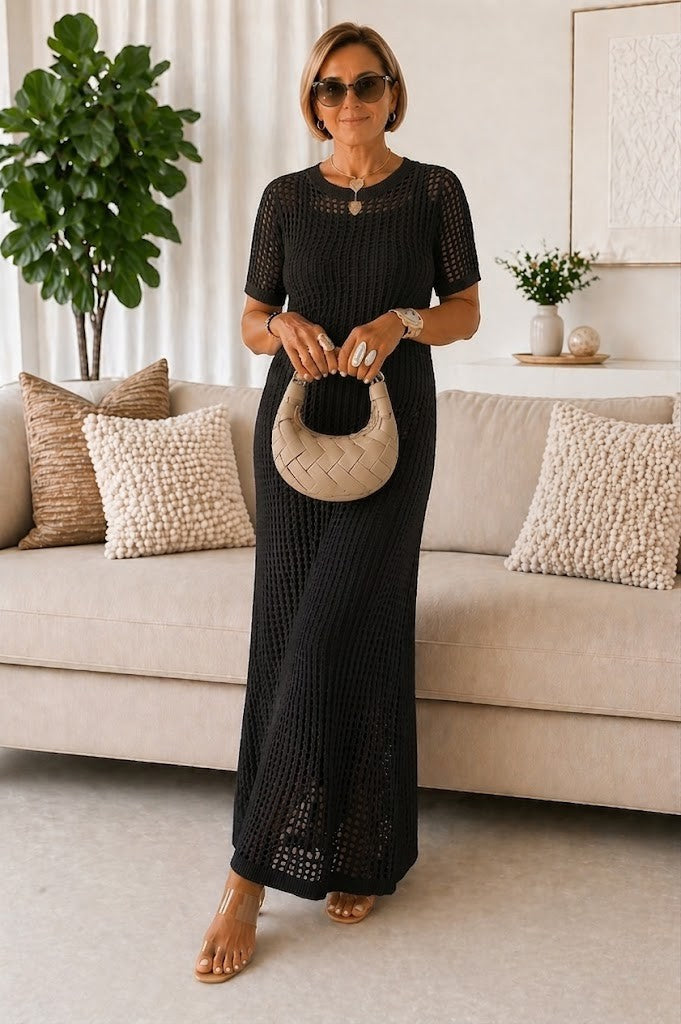 Bethany - Vestido Maxi Largo con Corte para Mujer