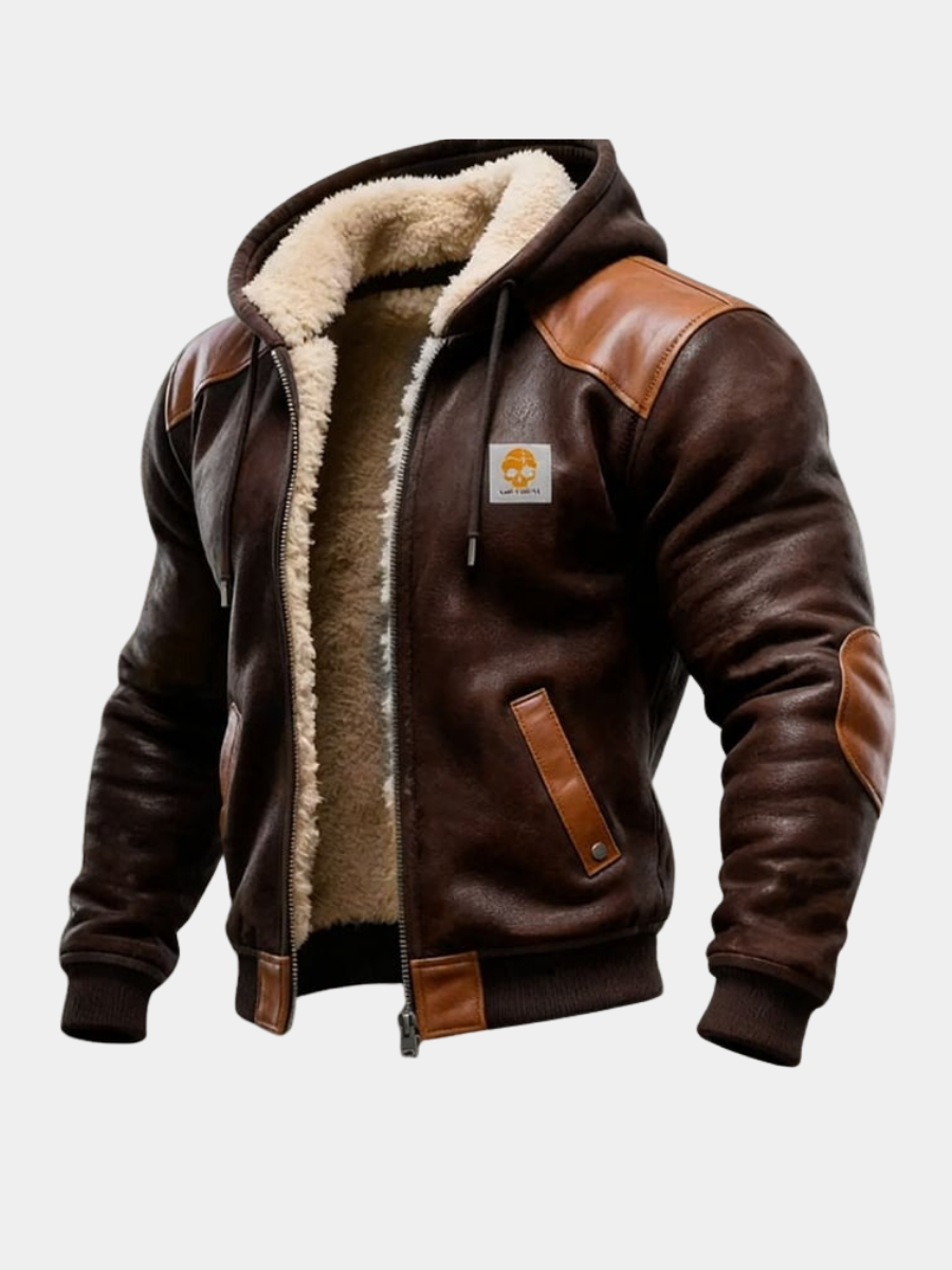 Luca - Chaqueta Vintage de Suede para Hombre