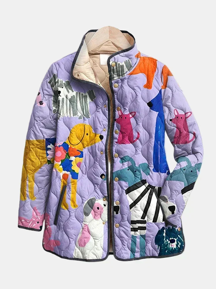 DELACROIX | Chaqueta Acolchada Pequeños Perros Michèle