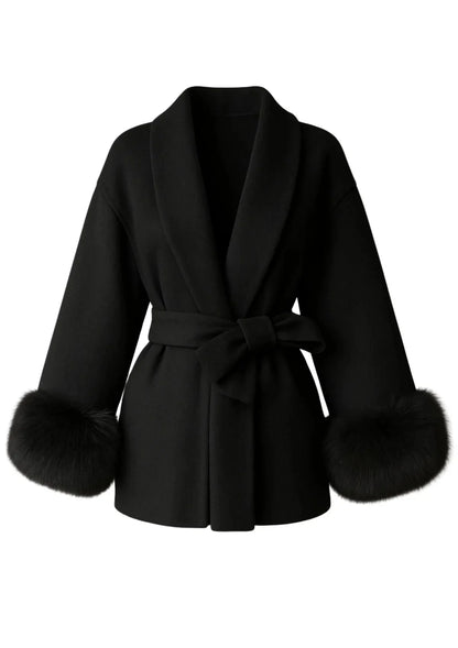Arctic Grace | Elegante abrigo de lana