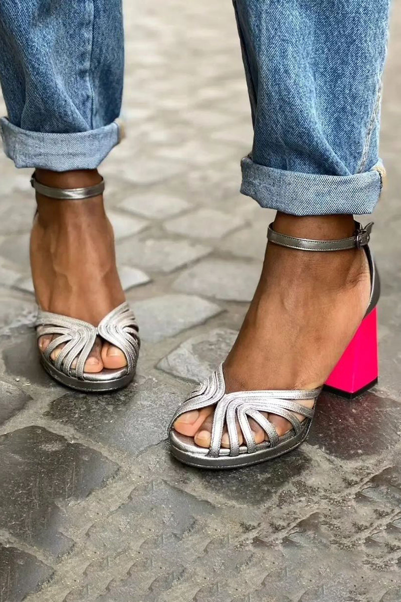 Soise™ | Sandalias clásicas de punta abierta con tira al tobillo