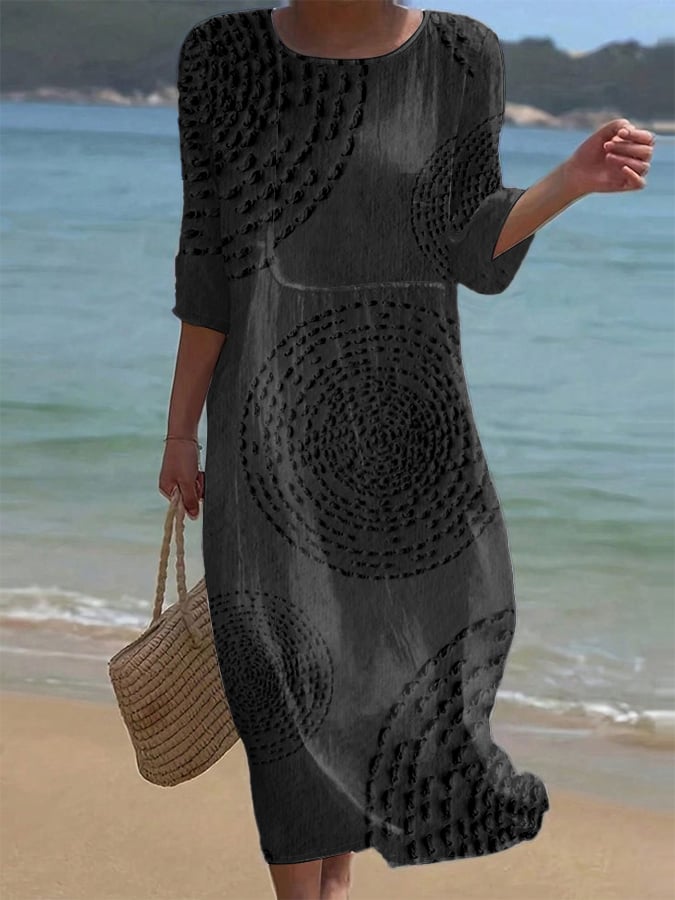 Nisha - Vestido casual bordado para Mujer