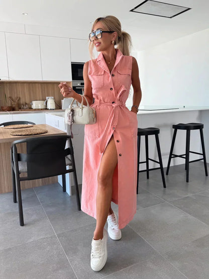 Isabelle | Maxi Vestido de Denim para Mujer