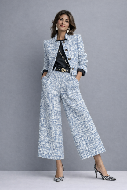 Manon | Conjunto elegante blusa y pantalón para Mujer