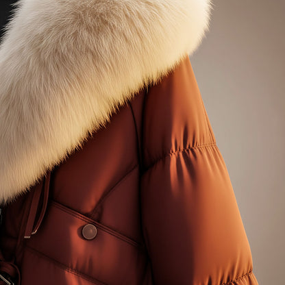 Evelien – Abrigo de Mujer invierno acolchado con cuello suave