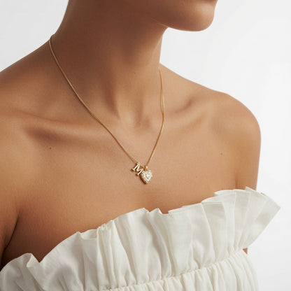 Élisara - Collar corazón personalizado elegancia eterna para Mujer