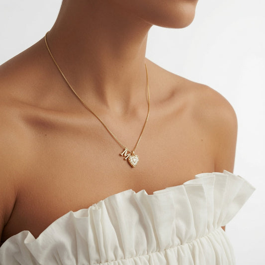 Élisara - Collar corazón personalizado elegancia eterna para Mujer