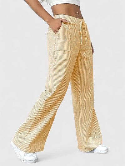 Dominique | Pantalones anchos y cómodos con detalles elegantes