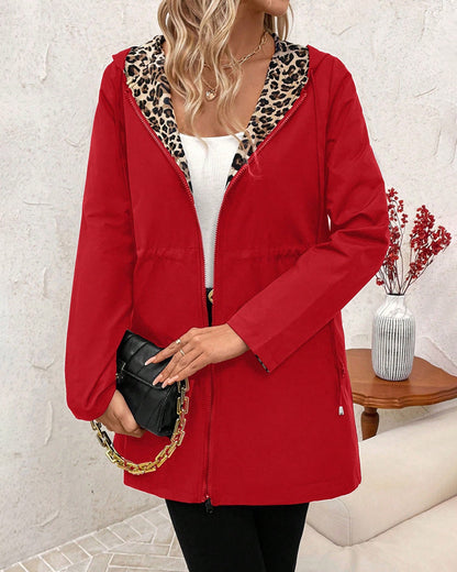Vivianne - Abrigo reversible mujer con capucha para Mujer