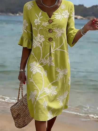 Tisha - Vestido casual con estampado floral para Mujer
