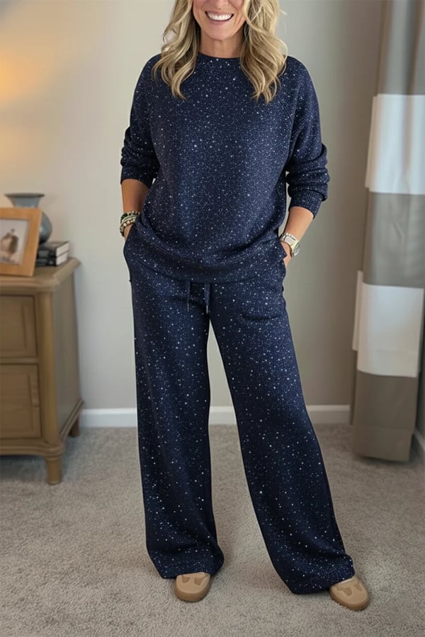 Xalviere | Conjunto Casual Brillante para Mujer