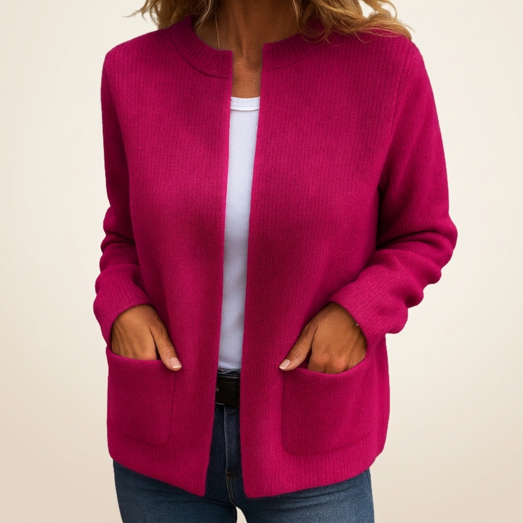 Colette | Chaleco de Punto Cálido con Bolsillos para Mujer