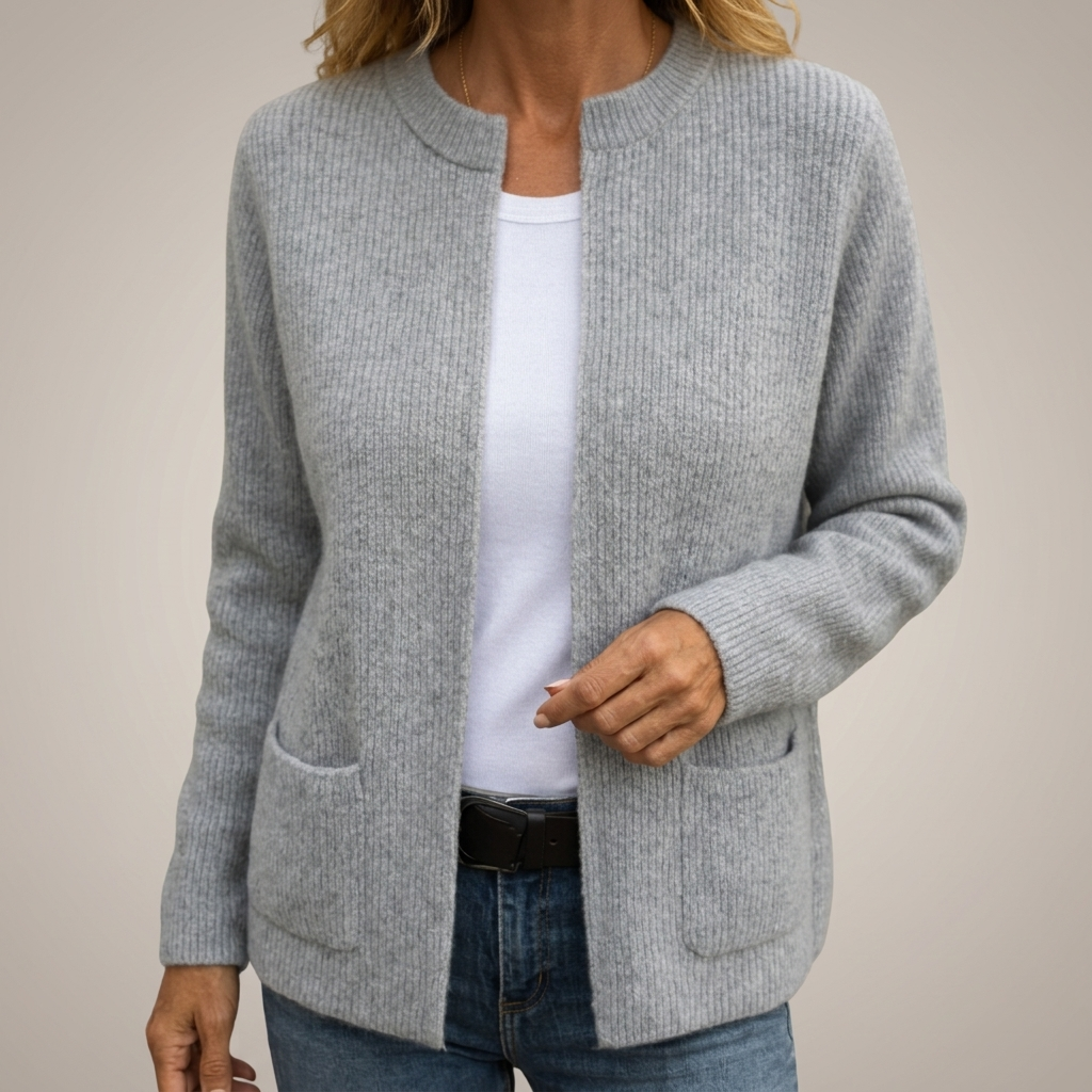 Colette | Chaleco de Punto Cálido con Bolsillos para Mujer