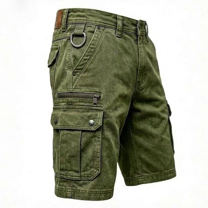 Roger | Pantalones Cortos Cargo de Denim Funcionales para Hombre