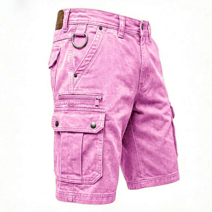 Roger | Pantalones Cortos Cargo de Denim Funcionales para Hombre