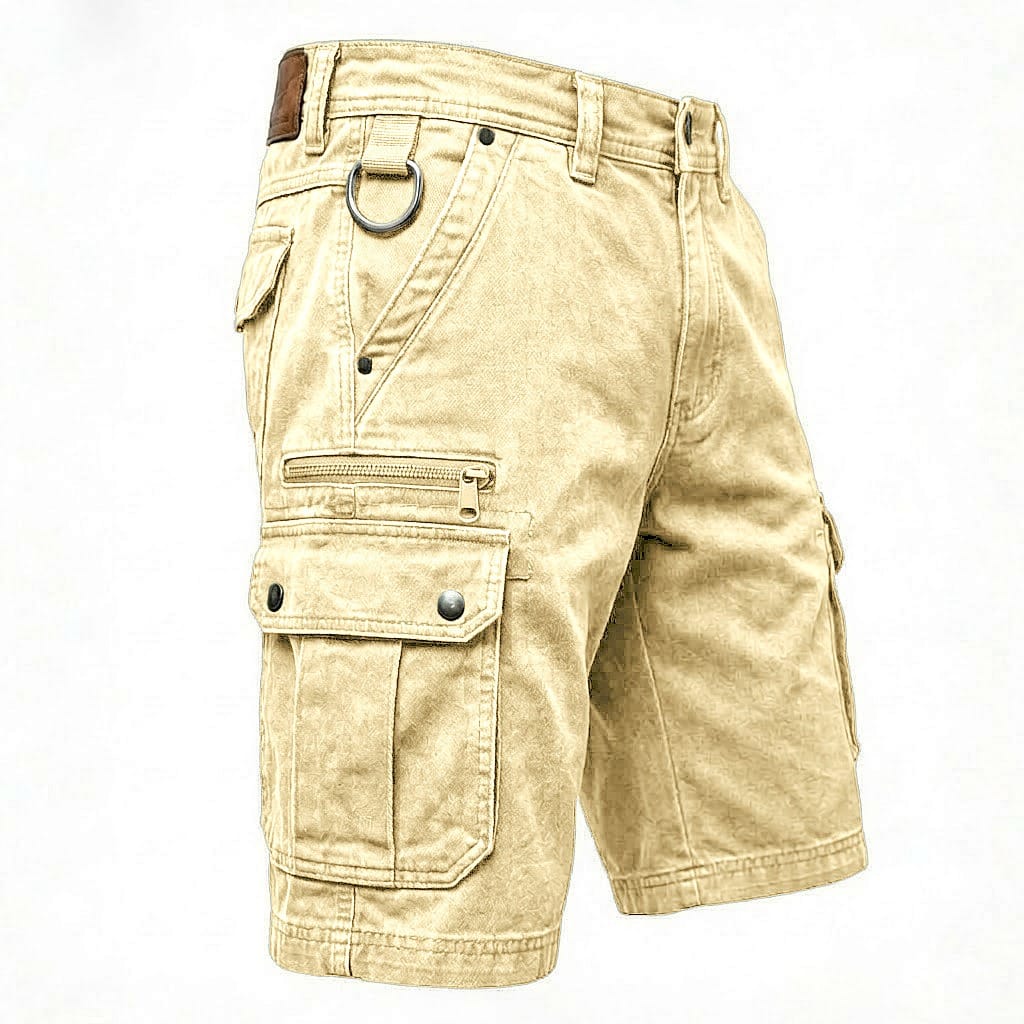 Roger | Pantalones Cortos Cargo de Denim Funcionales para Hombre