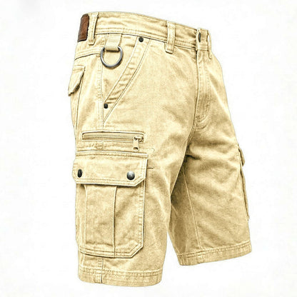 Roger | Pantalones Cortos Cargo de Denim Funcionales para Hombre