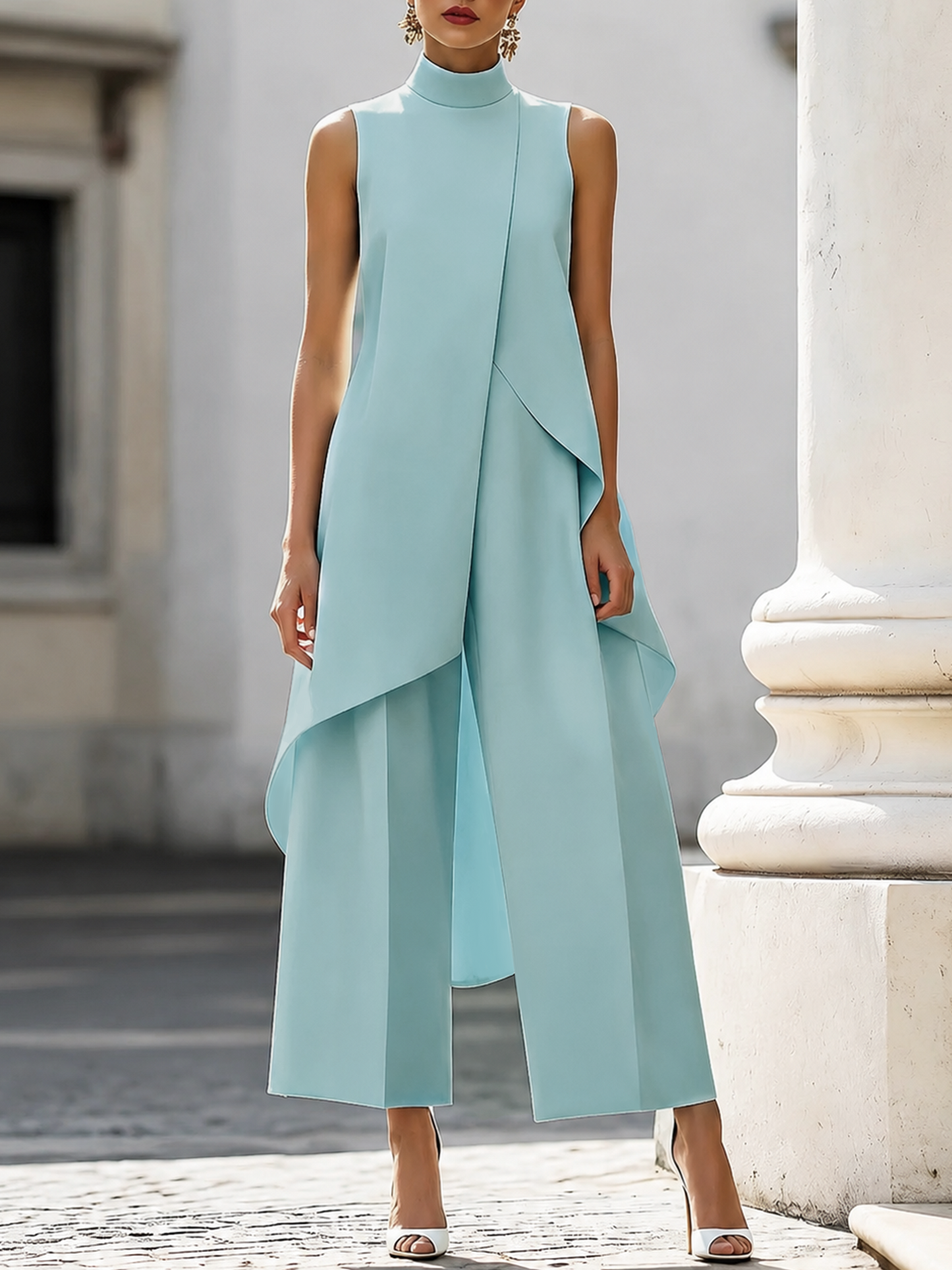 Martina - Mono largo de caída elegante para Mujer