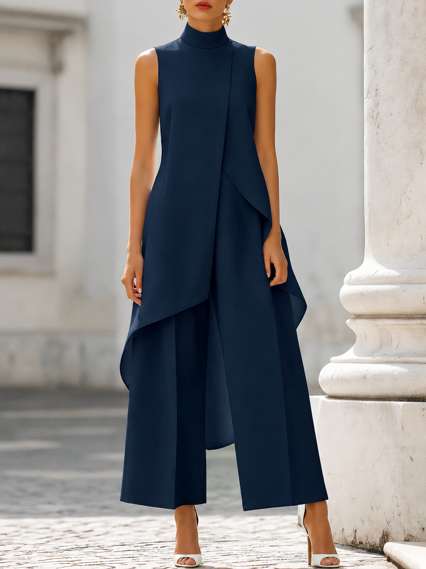 Martina - Mono largo de caída elegante para Mujer