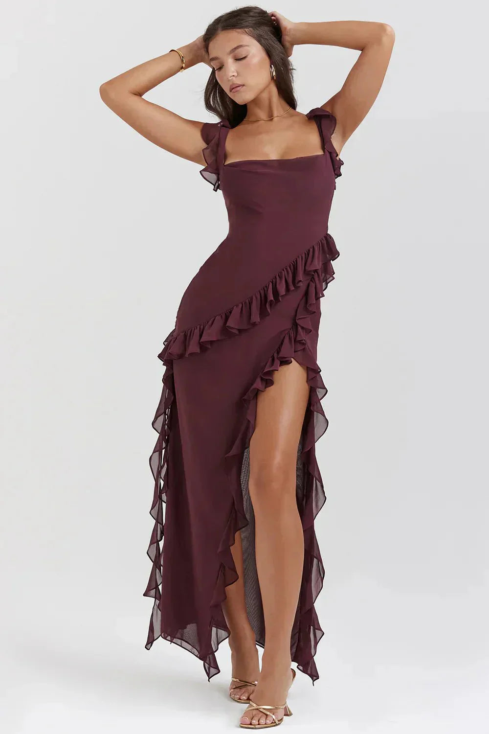 Lara™ | Elegante vestido largo con abertura