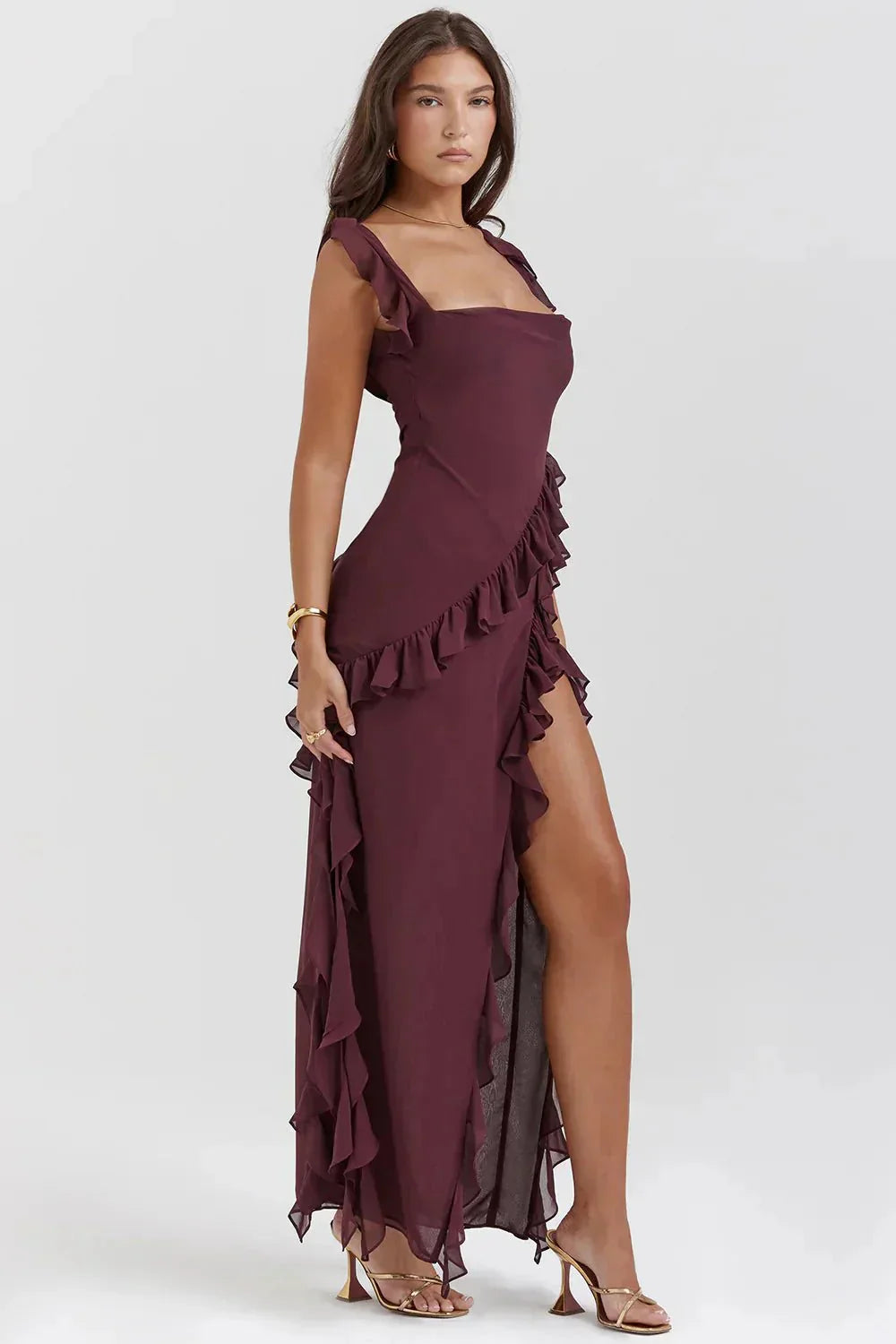 Lara™ | Elegante vestido largo con abertura