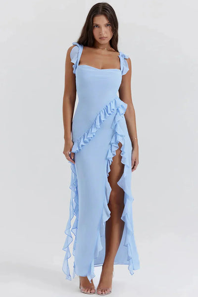 Lara™ | Elegante vestido largo con abertura