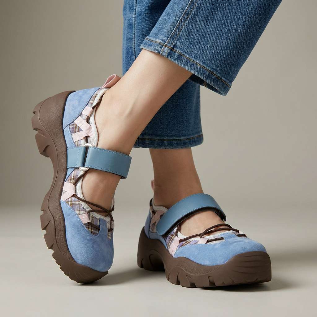 Velina | Zapatillas cómodas con cierre de velcro para Mujer